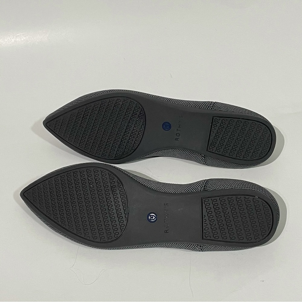 Rothy's The Point Cloud Grey 8.5 Womens Flats Retired Color - Picture 9 of 13